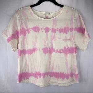 Threads 4 Thought Maggie Tie-Dye Stripe Crop T-Shirt Size M